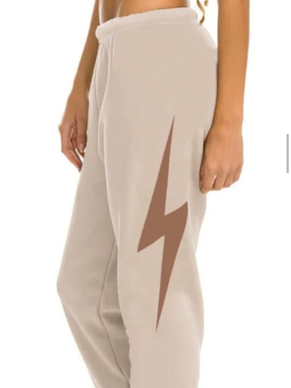 Aviator nation bolt sweatpants in sand/mocha 

Size M
